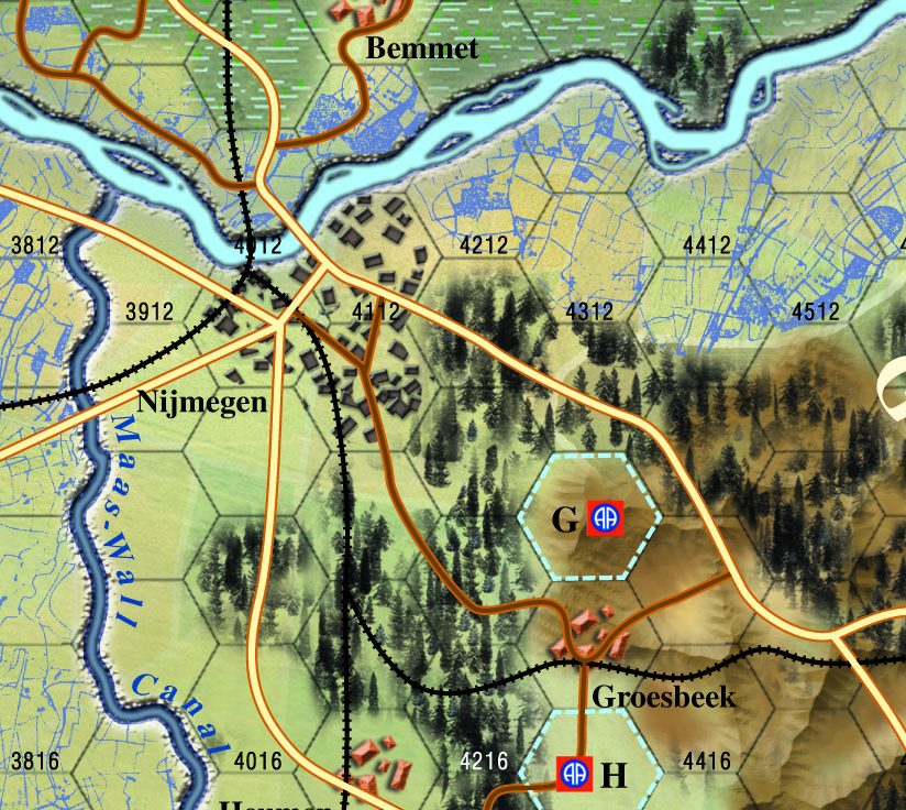 mapa operacji Market Garden 1944