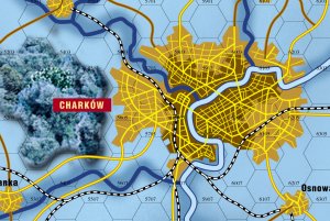 Mapa bitwy pod Charkowem