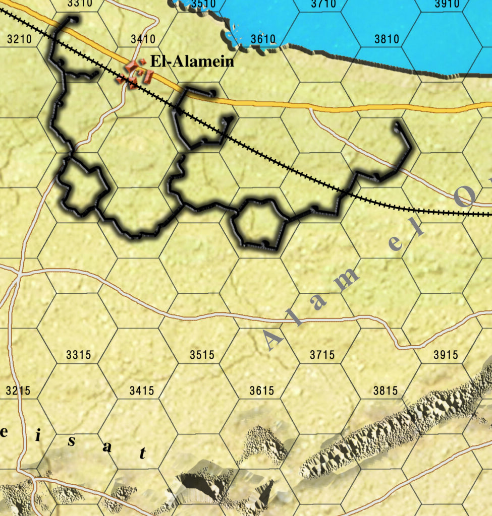Bitwa pod El-alamein map