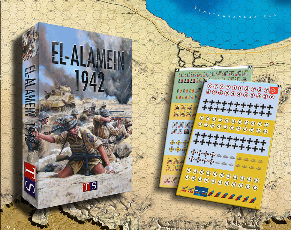 Bitwa pod El-Alamein - planszowa gra wojenna