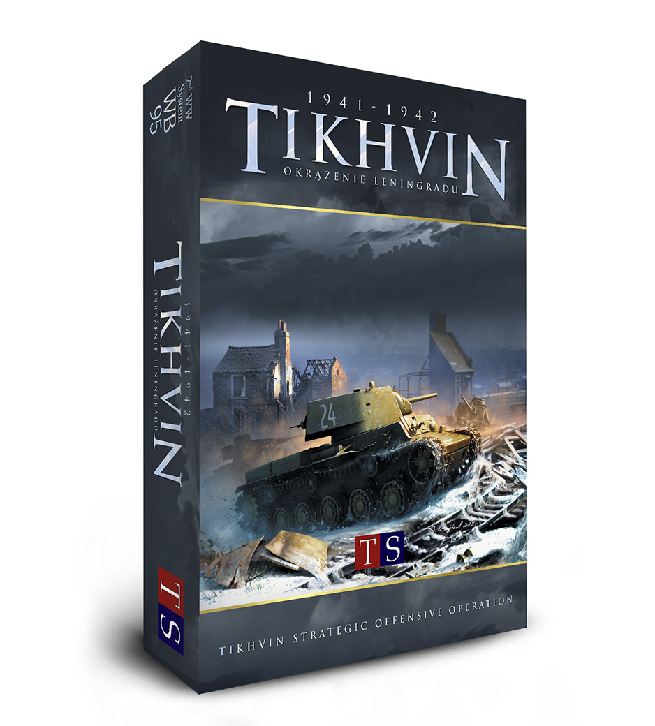 Strategiczna wojenna gra planszowa Tikhvin 1941 dotycząca bitwy pod Leningradem