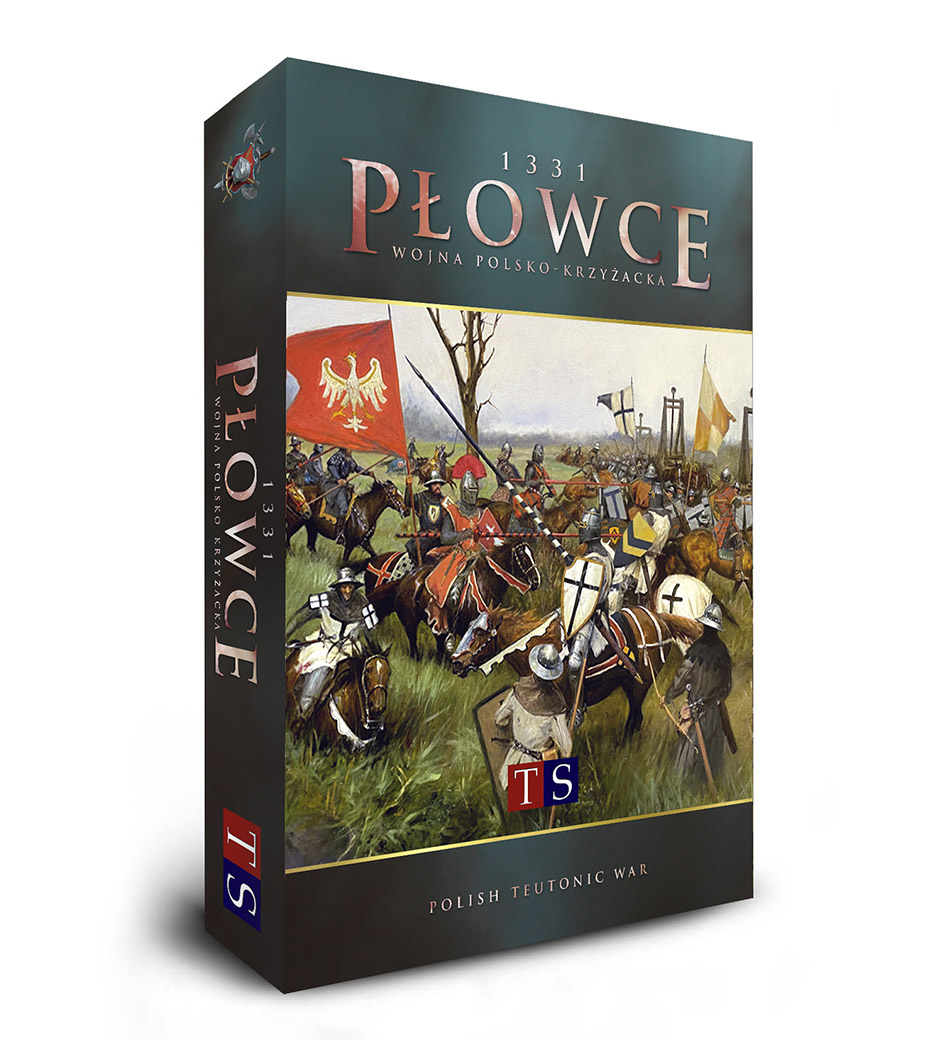 Strategiczna gra planszowa przedstawiająca bitwę pod Płowcami 1331 roku
