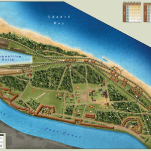 Mapa do gry planszowej Westerplatte 1939